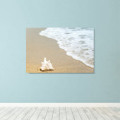 "PEACEビーチ"キャンバスウォールアート キャンバスプリント (インサイチュ (ウッドフロア))