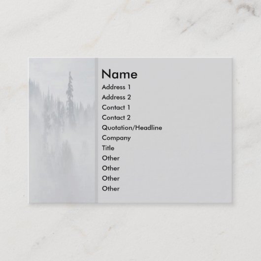 Peaceプロファイルカード 名刺 (正面)