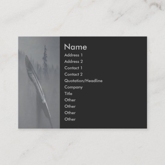 Peaceプロファイルカード 名刺 (正面)