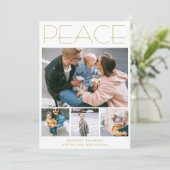 PEACEミニマリスト4フォトコラージュカスタム シーズンカード (スタンド正面)