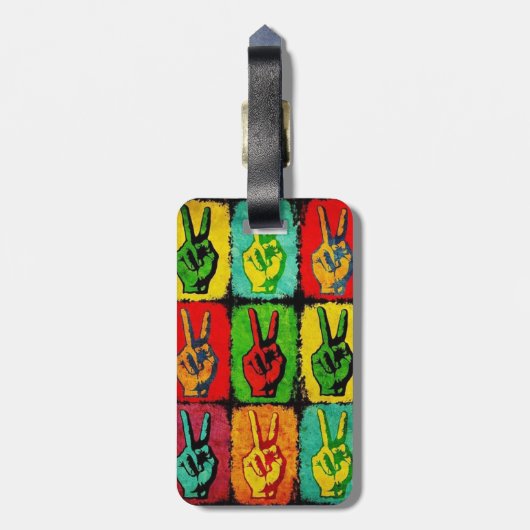 Peaceラゲージタグ ラゲッジタグ (裏面縦)