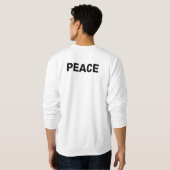 PEACEロゴ スウェットシャツ (裏面フル)