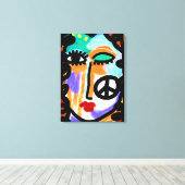 Peace抽象芸術デジ絵画タル キャンバスプリント (インサイチュ (ウッドフロア))