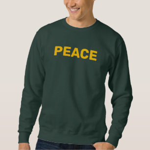 PEACE金ゴールドロゴ(緑) スウェットシャツ