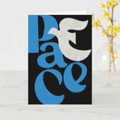 PEACE鳩ホリデー折り畳みグリーティングカード カード (黄色い花)