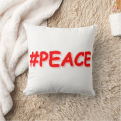 「#PEACE」かわいいデザイン。買今 クッション (ブランケット)