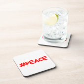「#PEACE」かわいいデザイン。買今 コースター (右側)