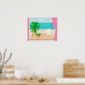 "Peace"オリジナルデジ絵画タル ポスター (キッチン)