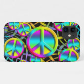 PEACE カラフル – フラワーパワーデザイン Case-Mate iPhoneケース (裏面(横))