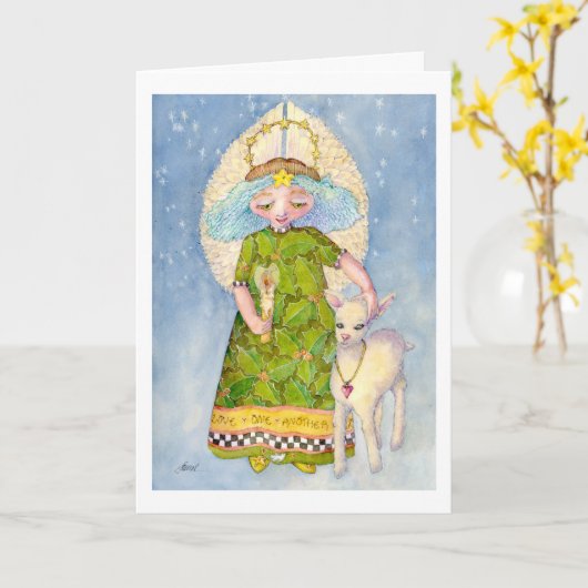 peace カード (黄色い花)