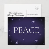 PEACE クリスマス ポストカード (正面/裏面)