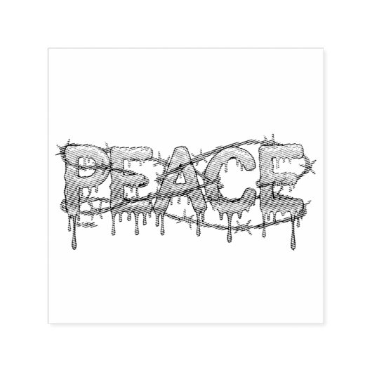 Peace セルフインキングスタンプ (デザイン)