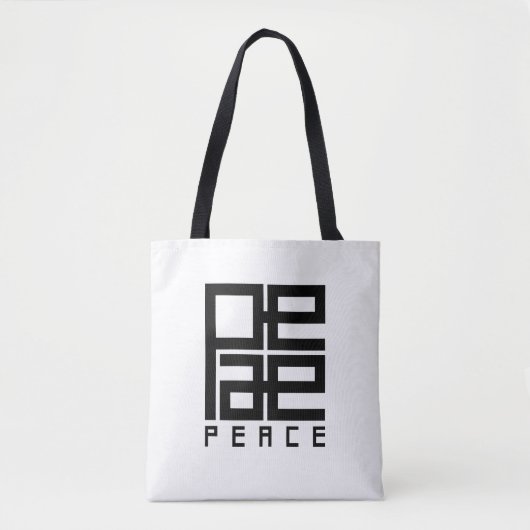 peace トートバッグ (正面)