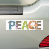 Peace バンパーステッカー (車上)