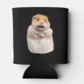 Peace +ビックハムスターミーム両面ブラック 缶クーラー (裏面)