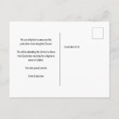 Peace モダン Out 2フォトスクリプト2022卒業An 案内ポストカード (裏面)