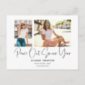 Peace モダン Out 2フォトスクリプト2022卒業An 案内ポストカード (正面)