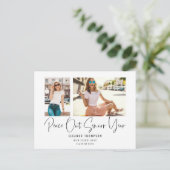 Peace モダン Out 2フォトスクリプト2022卒業An 案内ポストカード (スタンド正面)