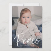 Peace モダン Script Navyの写真 シーズンカード (正面)