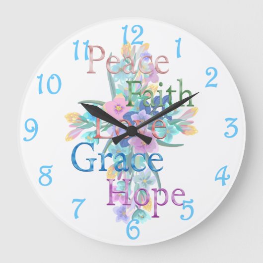 Peace  ラージ壁時計 (正面)