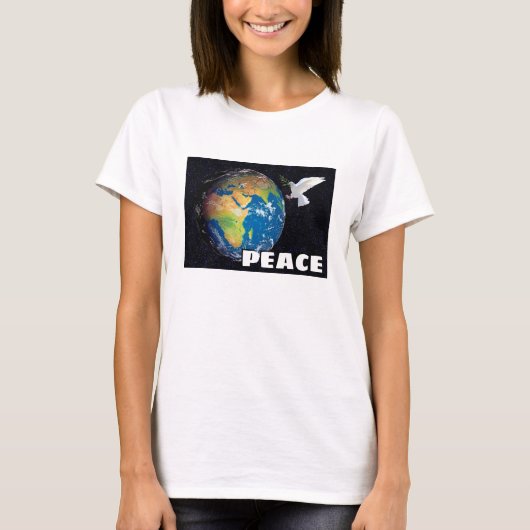 Peace – 世界（軽量） Tシャツ (正面)