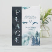 PEACE 冬の森 新年 シーズンカード (スタンド正面)