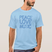 Peace – 愛 – ミュージックカスタム文字のシャツ&ジャケット tシャツ (正面)