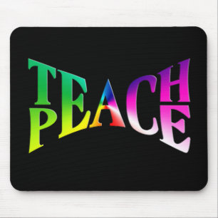 PEACE 教え Rainbow Graphic マウスパッド