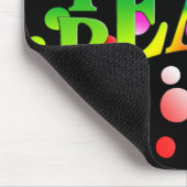 PEACE 教え Rainbow Graphic On水玉模様 マウスパッド (コーナー)