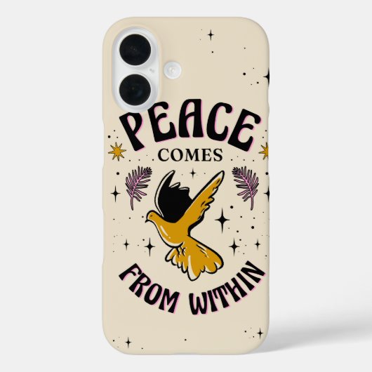 Peace 来 From Within - Minimalist Inner Calm Case-Mate iPhoneケース (裏面)