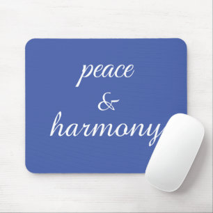 Peace & 調和in Blue & White マウスパッド