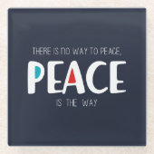 Peace 2 ガラスコースター (正面)