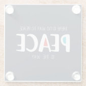 Peace 2 ガラスコースター (裏面)