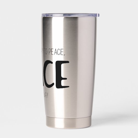 Peace 2 保温保冷タンブラー (左面)