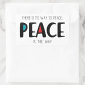 Peace 2 長方形シール (バッグ)