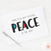 Peace 2 長方形シール (封筒)