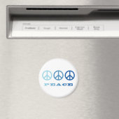 Peace 3シンボル(青) マグネット (インサイチュ (食洗機))