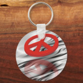 Peace 3D /反射 キーホルダー (正面)