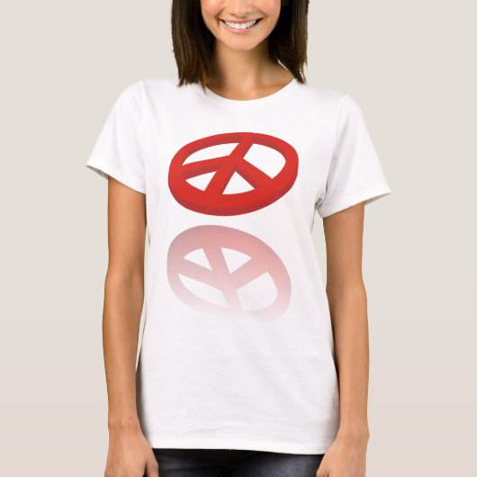 Peace 3D /反射 Tシャツ (正面)