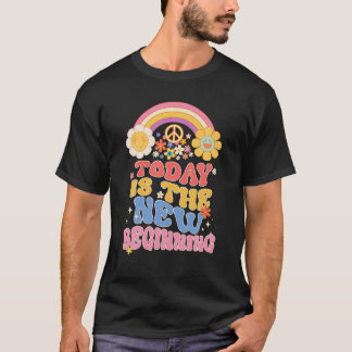 Peace 70S Groovyヒッピーの衣装は今日が新しいB Tシャツ