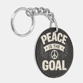  peace Acrylic Keychain キーホルダー (正面左)
