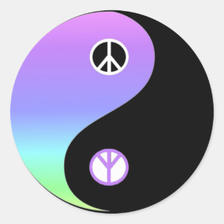 Peace and Balanceステッカー ラウンドシール