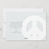 Peace and Goodwill Flat モダン Holidayフォトカード シーズンカード (裏面)