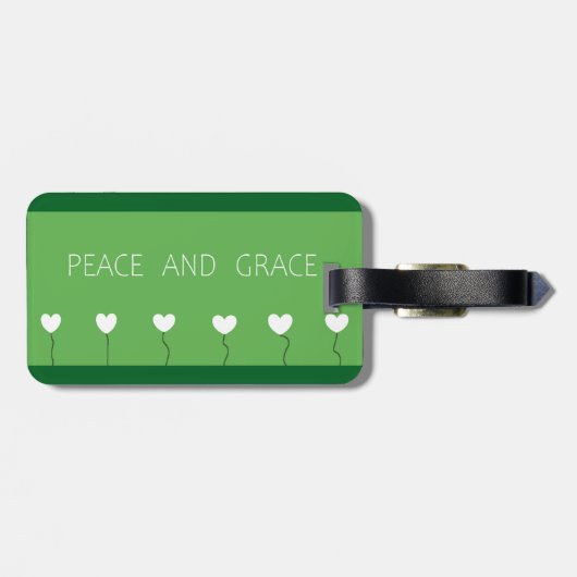 Peace and Grace荷物札 ラゲッジタグ (裏面横)