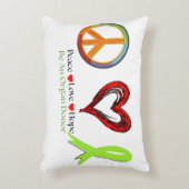 Peace and Hope Organ Donation Awareness アクセントクッション (正面(垂直))