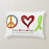 Peace and Hope Organ Donation Awareness アクセントクッション (裏面)