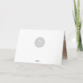 Peace And Joy書道モダン赤い台本の写真 シーズンカード (裏面)