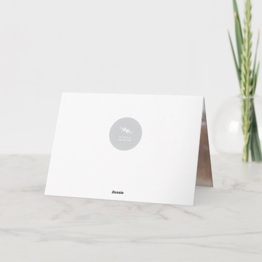 Peace And Joy書道モダン赤い台本の写真 シーズンカード (裏面)