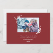 Peace and Joy Botanical Overlay写真 シーズンカード (裏面)