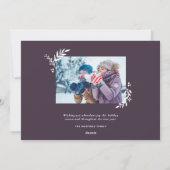 Peace and Joy Botanical Overlay写真 シーズンカード (裏面)